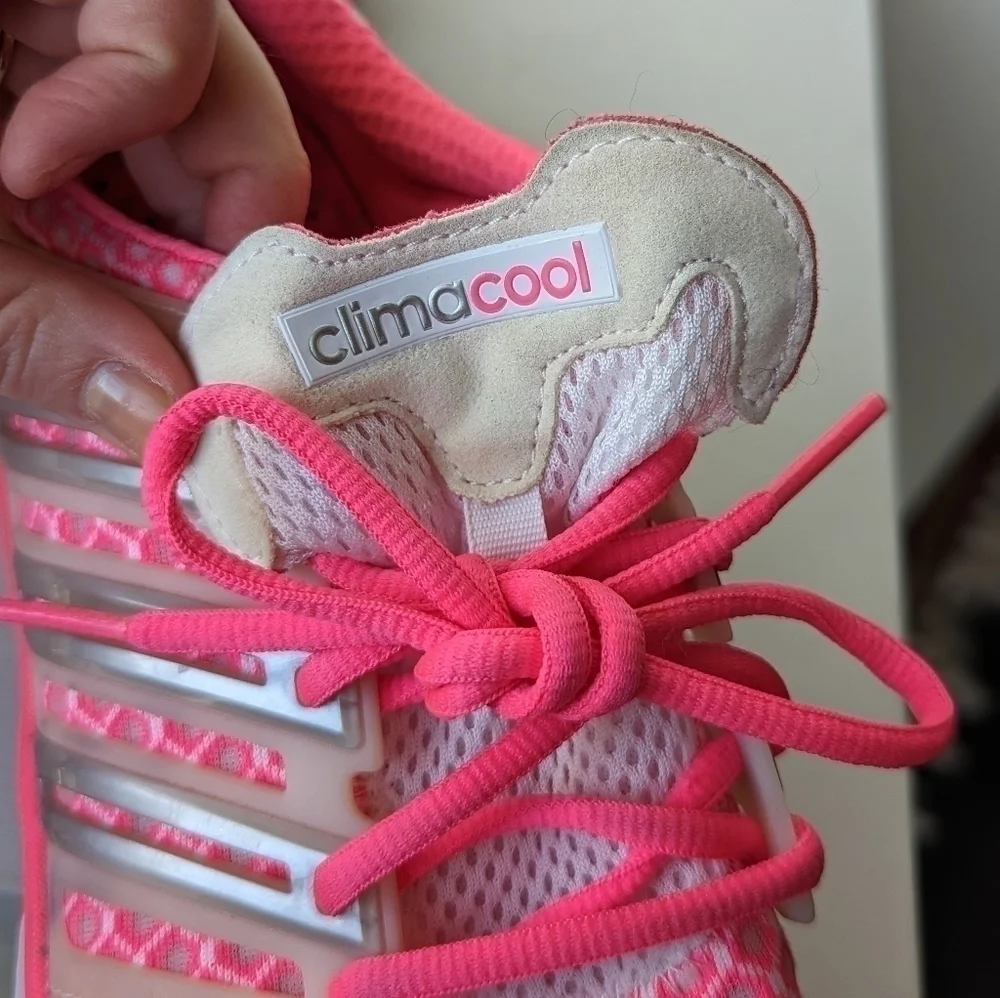 Adidas Climacool Neon Hot Pink Mesh Running Athletic Sneakers - Size 10 - Picture 6 of 8